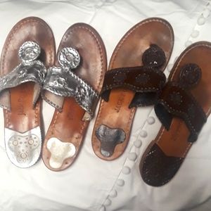 2 pairs of Jack Rogers